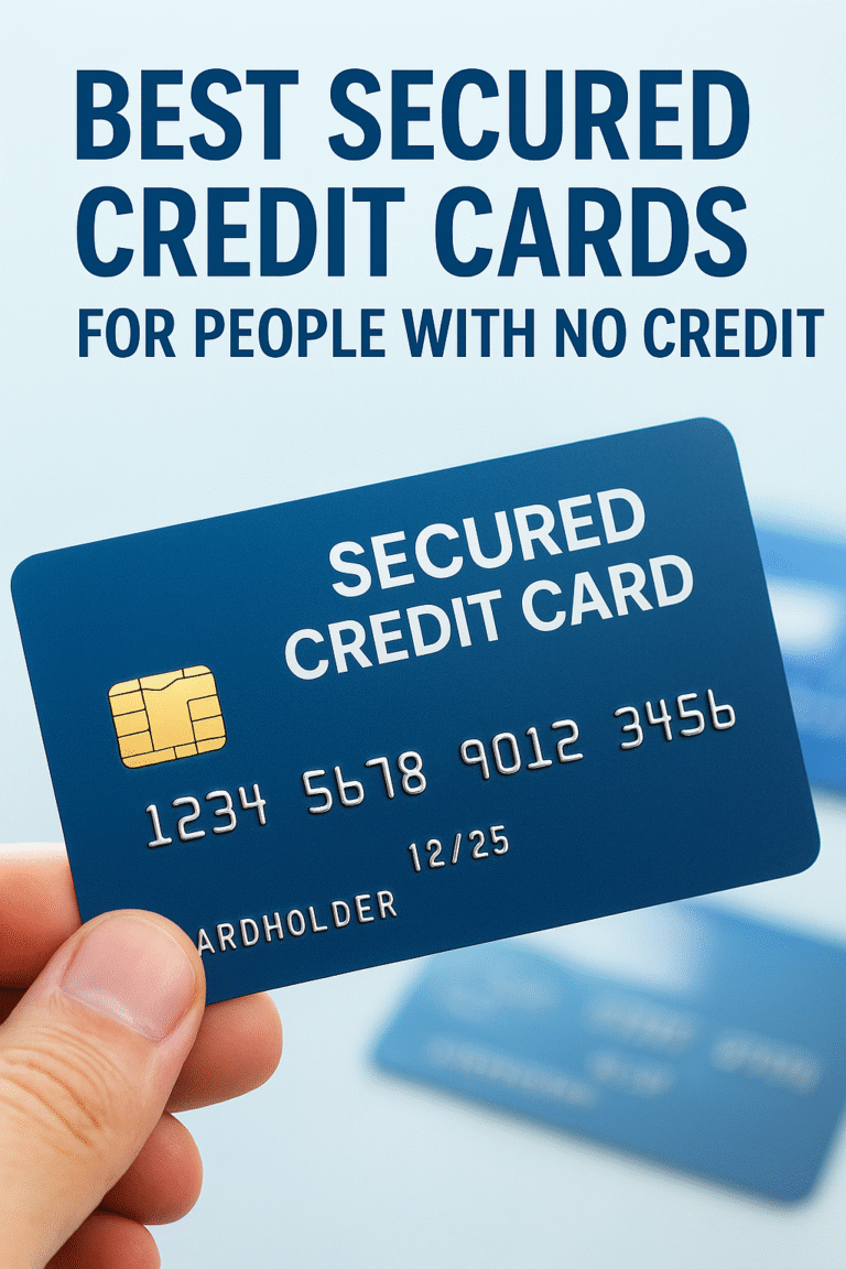 Best Secured Credit Cards for People With No Credit (2025 Guide)