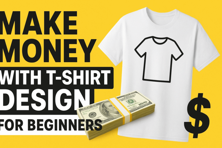 make money with t-shirt design for beginners